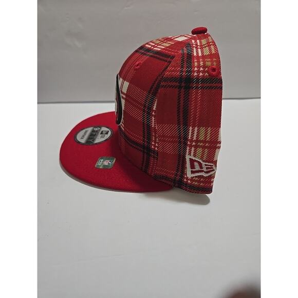 San Francisco 49ers NFL team snapback hat NEW Flannel Red - Picture 4 of 9